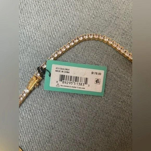 Kurt Geiger BRAND NEW Crystal Eagle Necklace with Pink Pendant 16”